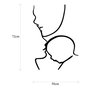 Wallity Accesorio decorativo de pared de metal Negro